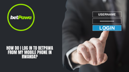 How do I log in to Betpawa from my mobile phone in Rwanda?